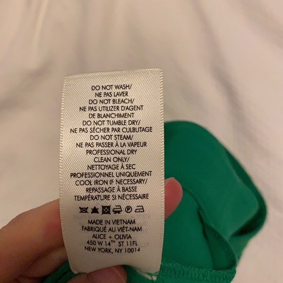 Alice + Olivia ‘Jalisa’ pant in Bright Juniper - Picture 6 of 6